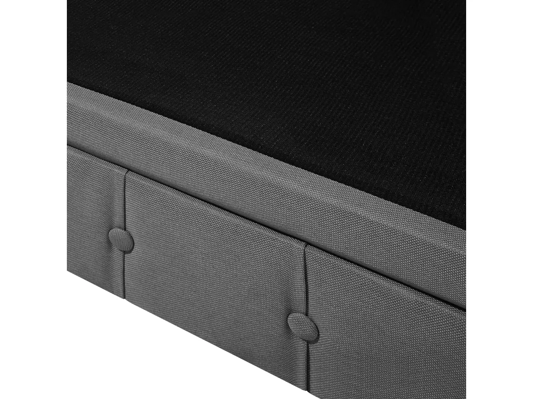 Canapé 3 places en tissu gris clair CHESTERFIELD BIG