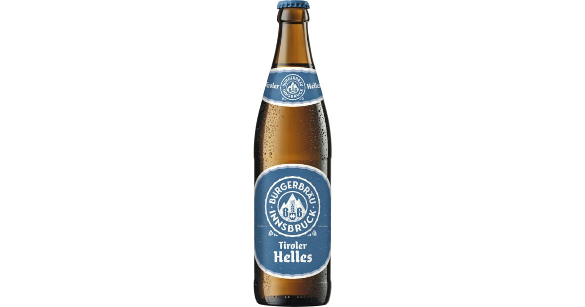 Bürgerbräu Innsbruck Tiroler Helles 0,5 Liter (Mehrweg)