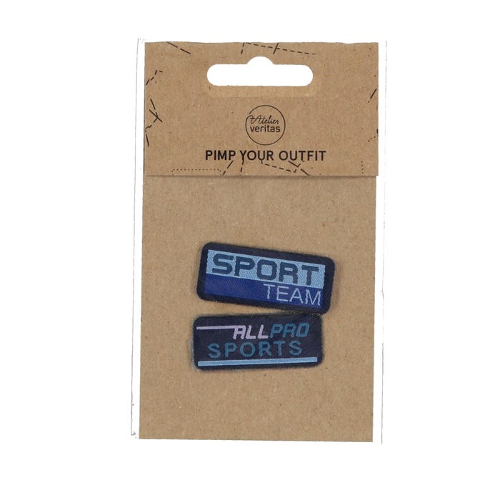 Atelier Veritas-Set 2 patches sport 1,5x4cm