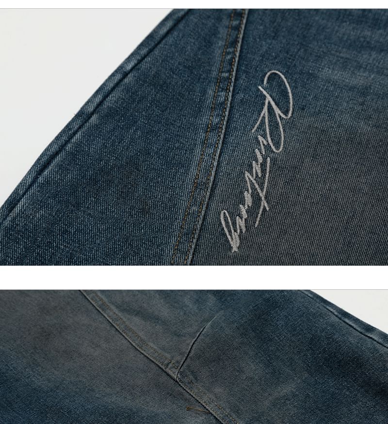SPUCIKLEI - High Rise Washed Baggy Jeans