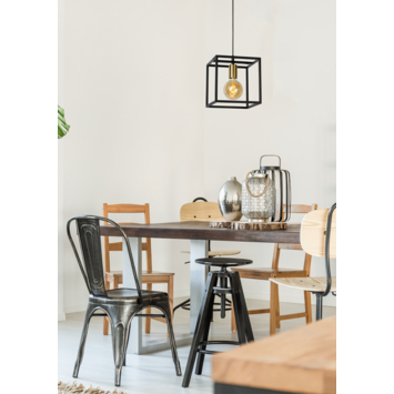 Lucide hanglamp Ruben zwart 22x22 cm (lxb)