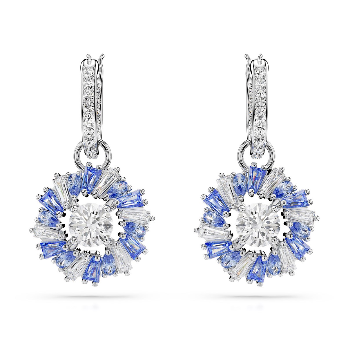 Boucles d'oreilles Swarovski Idyllia fleurs bleues