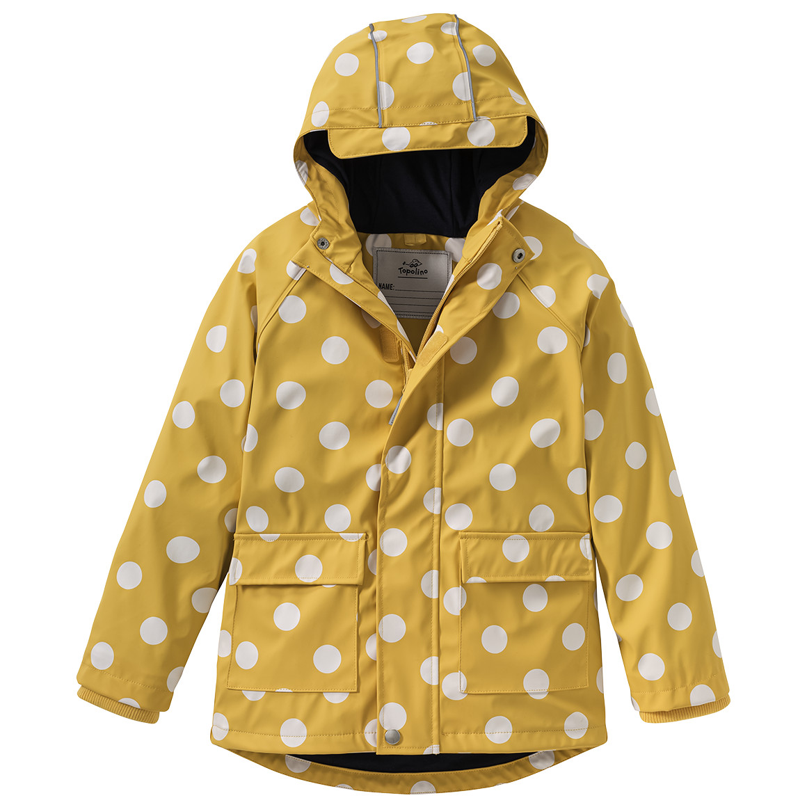 Topolino Mädchen Regenjacke mit Beschichtung gelb