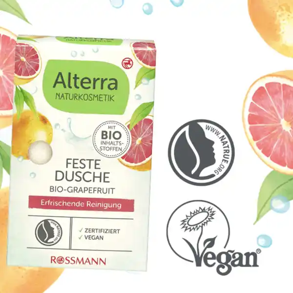 Feste Dusche Bio-Grapefruit & Bio-Mandelöl