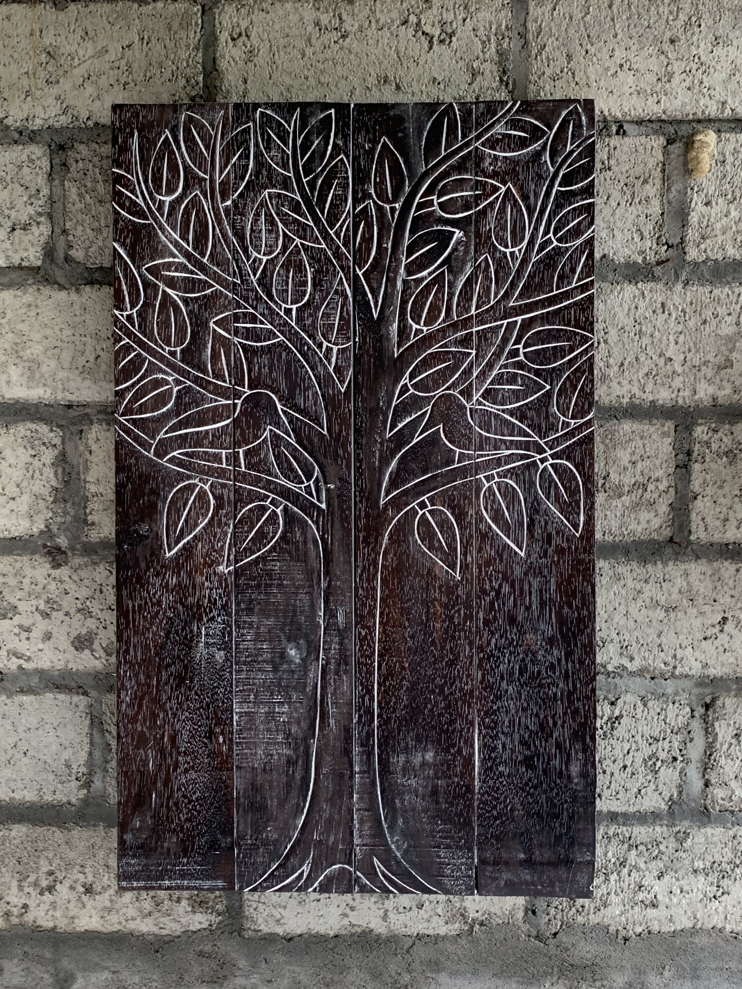 Panel 'Baum des Lebens', braun, T 3 cm, B 100 cm, H 60 cm von fischer's lagerhaus