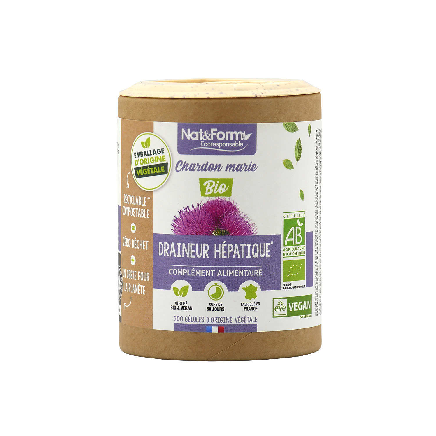 Chardon-Marie bio - 200 gélules de 325mg