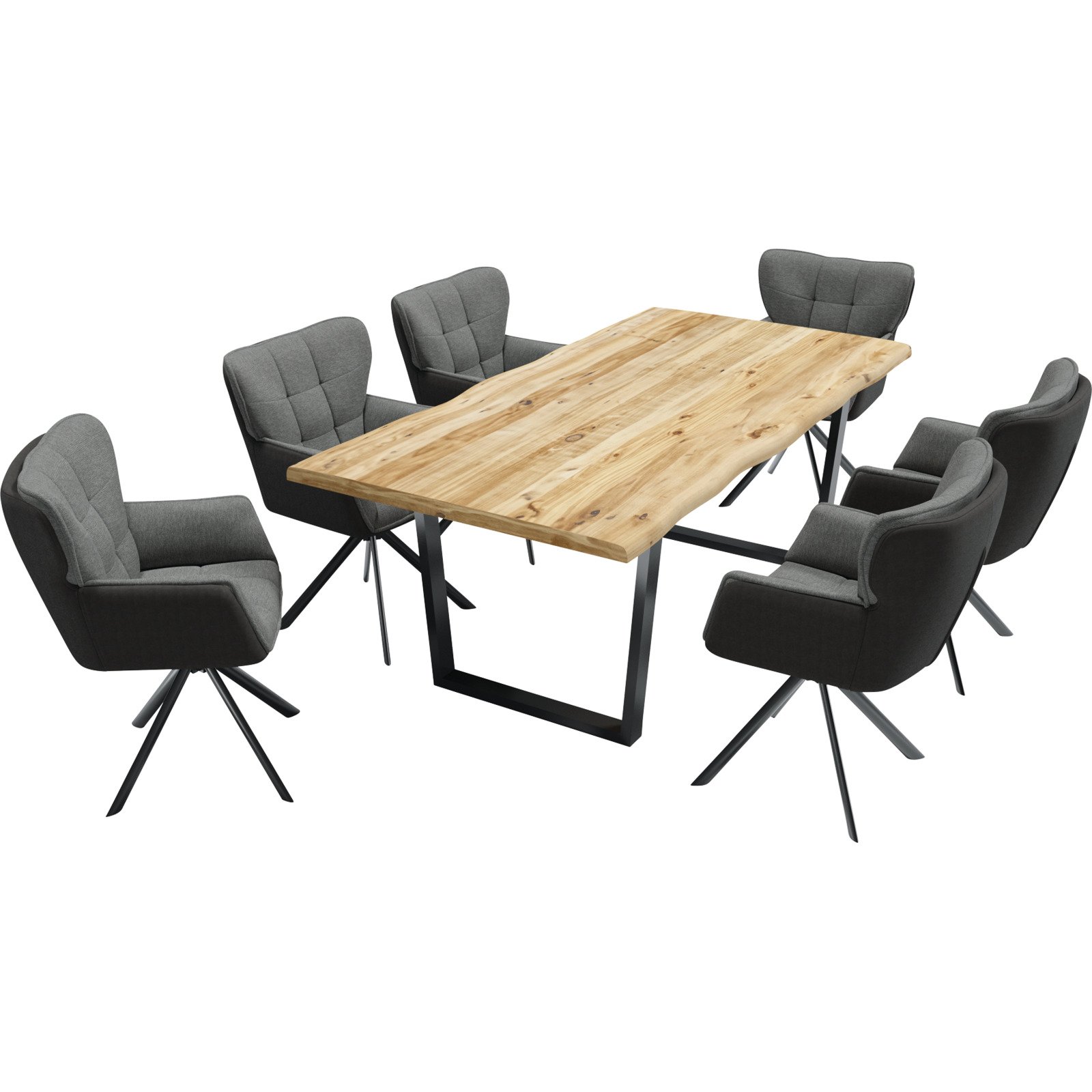 Tisch Montreal Eiche massiv geölt 200 x 75 x 100 cm