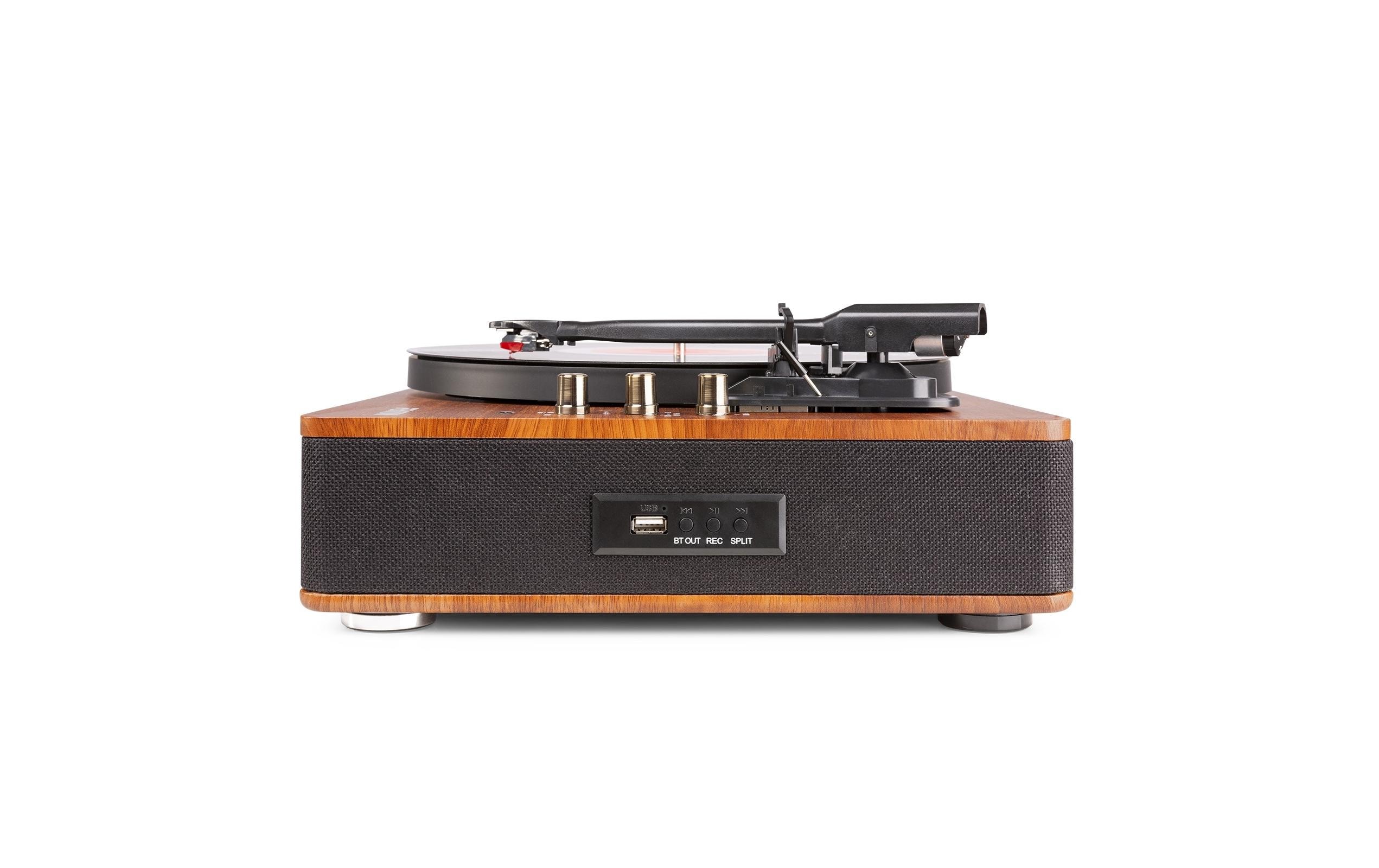 Plattenspieler mit Bluetooth RP162 Dunkelbraun<br>Retro Plattenspieler mit Bluetooth, USB-Player und Umwandlungsmöglichkeit für Schallplatten