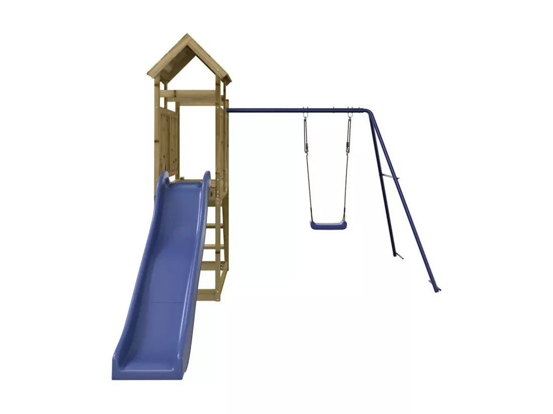 Aire de jeux d'extérieur bois de pin imprégné