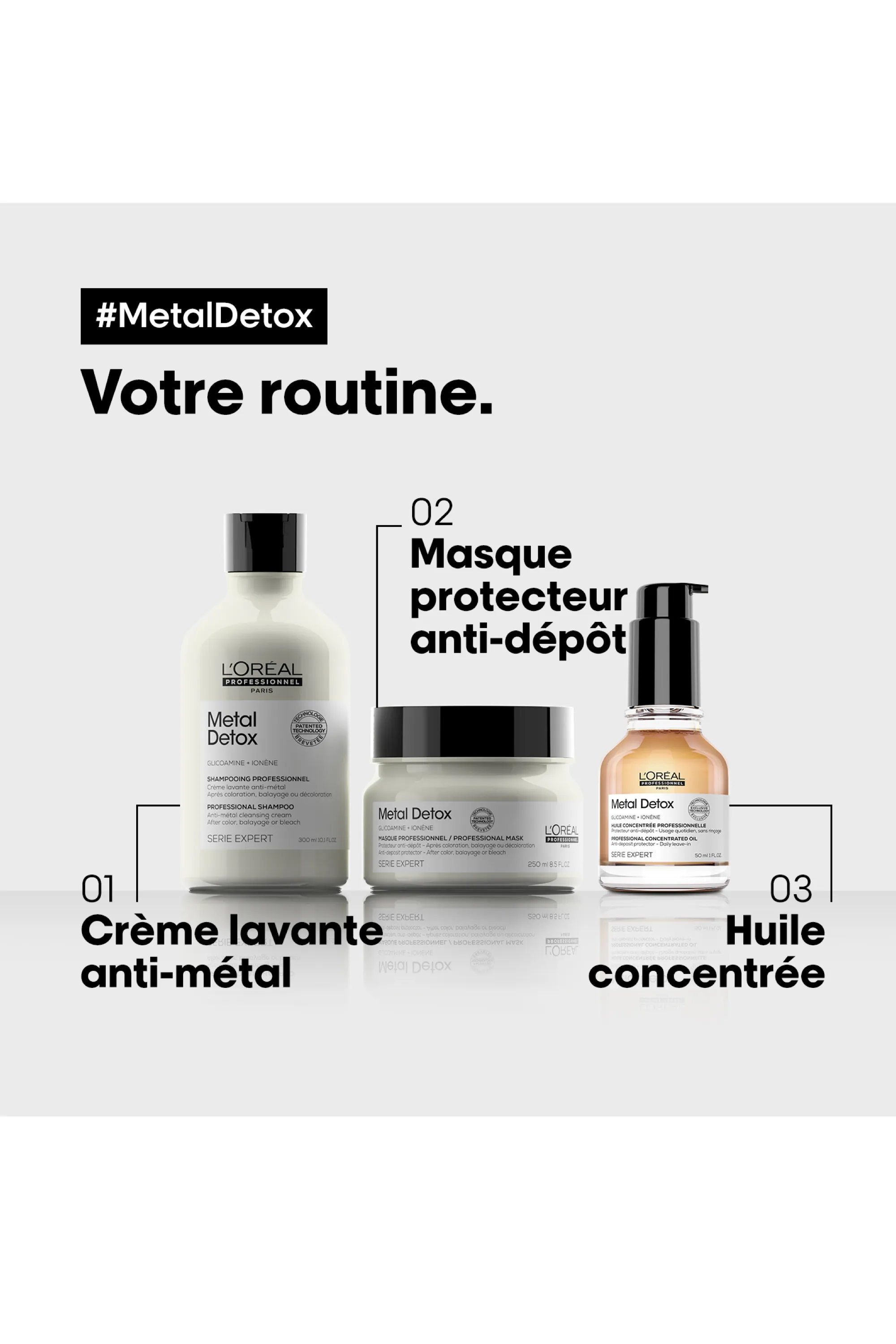 L'Oréal Professionnel Huile concentrée protectrice anti-dépôt Metal Detox-50 ml