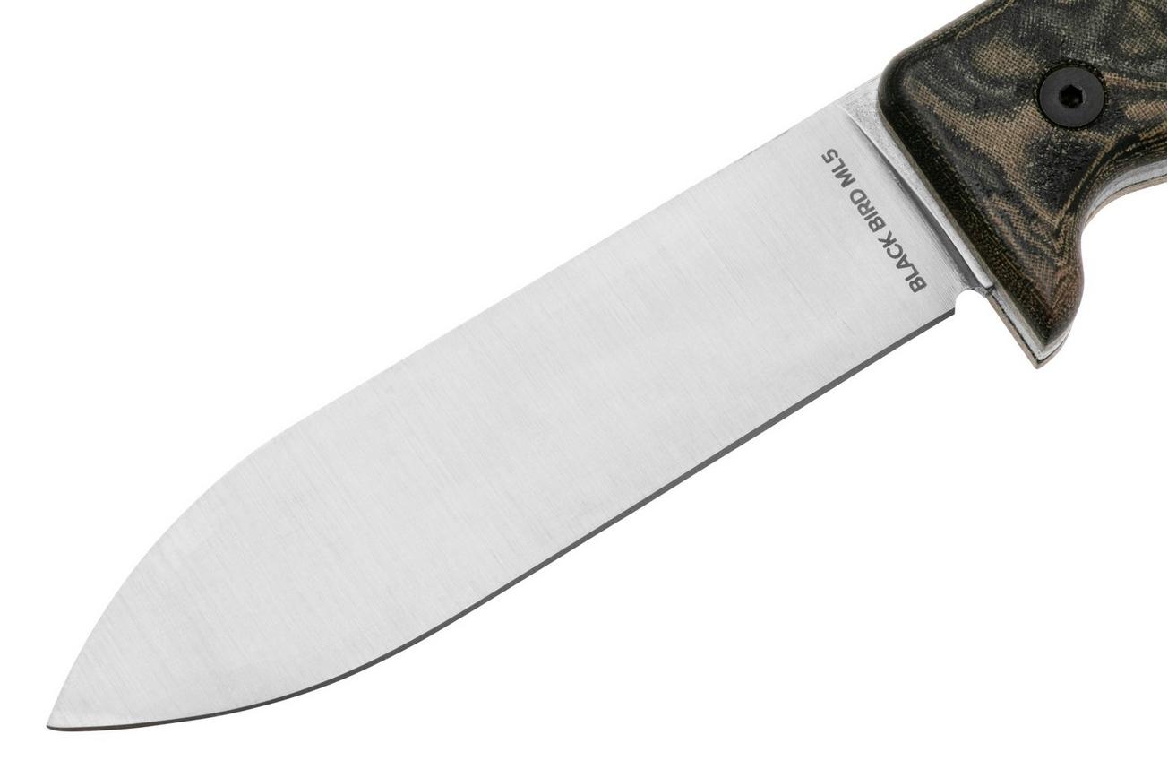 Ontario Black Bird ML5 Micarta 7502 survivalmes, Paul Scheiter design