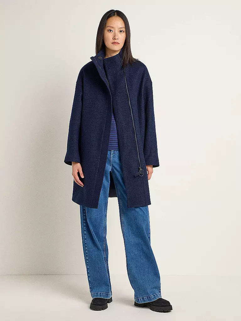 LANIUS Wollmantel Oversized Fit dunkelblau