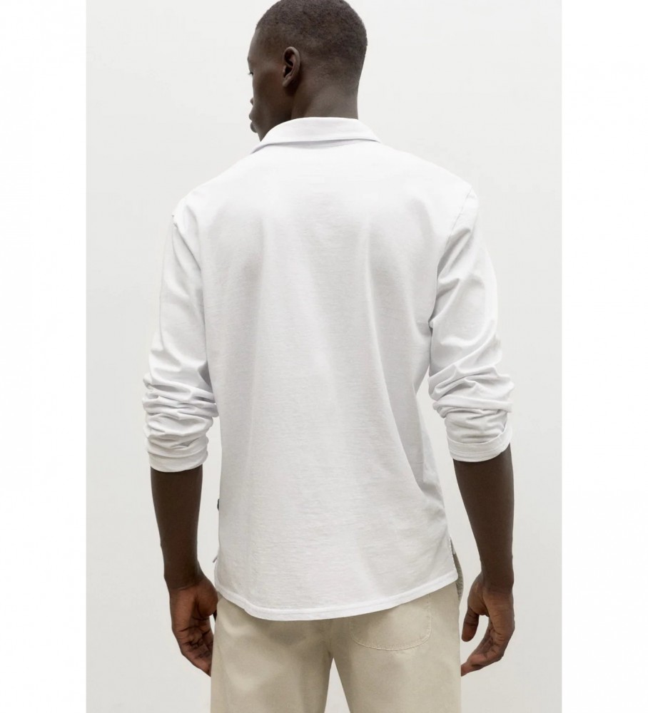 Polo ECOALF Theoalf Manga Longa Branca