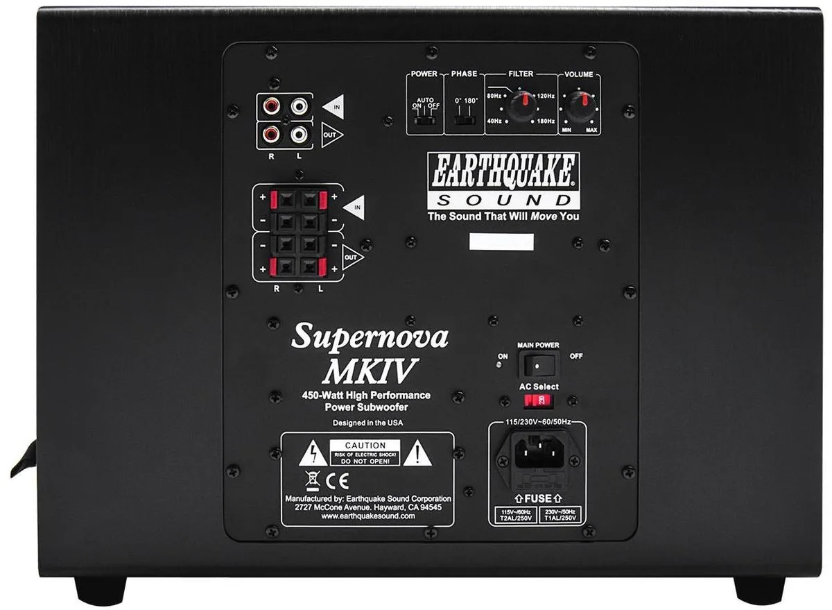Earthquake Supernova MKIV-10 Caissons de basses