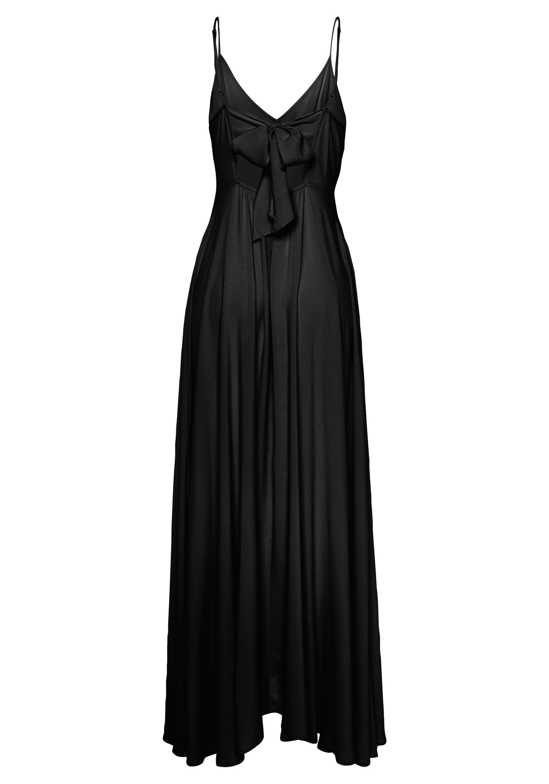LASCANA Maxikleid aus gewebter Viskose, Cut-Out am Rücken, Sommerkleid