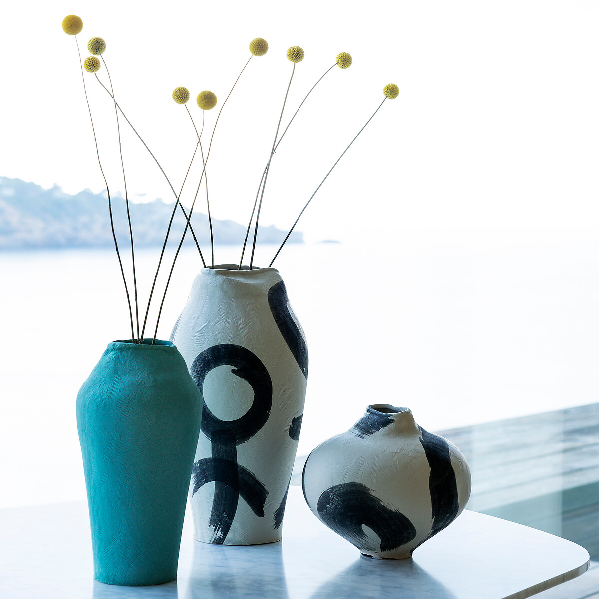 OTTO STUDIO PARA AM.PM<br>Vaso de cerâmica fosca, A36,5 cm, Pincel