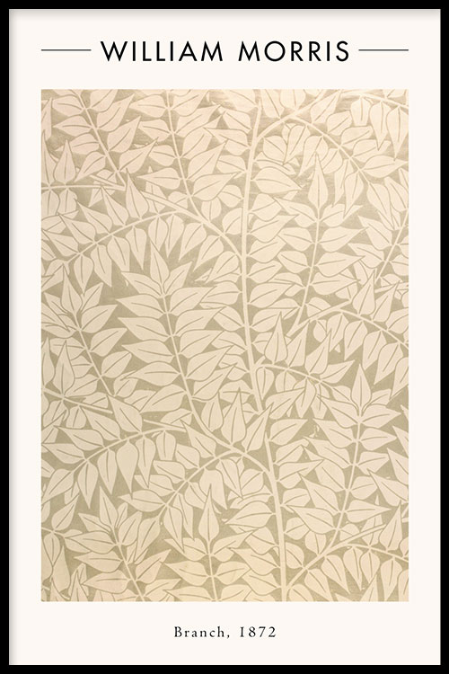 Walljar poster ingelijst - William Morris - Branch Poster ingelijst - 50 x 70 cm