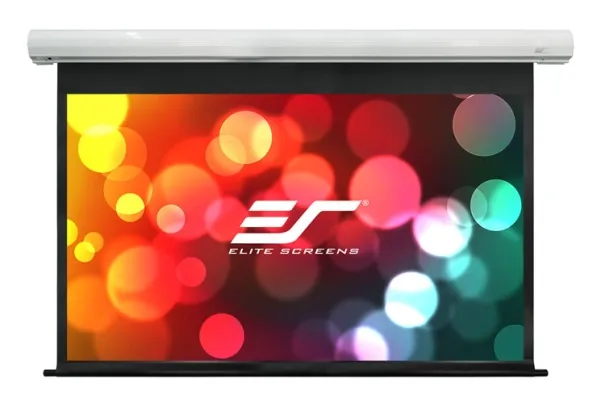Elite Screens Saker Series SK110XHW-E12 - Projektionsskærm - loftsmonterbar, vægmonterbar - motoriseret - 230 V - 110
