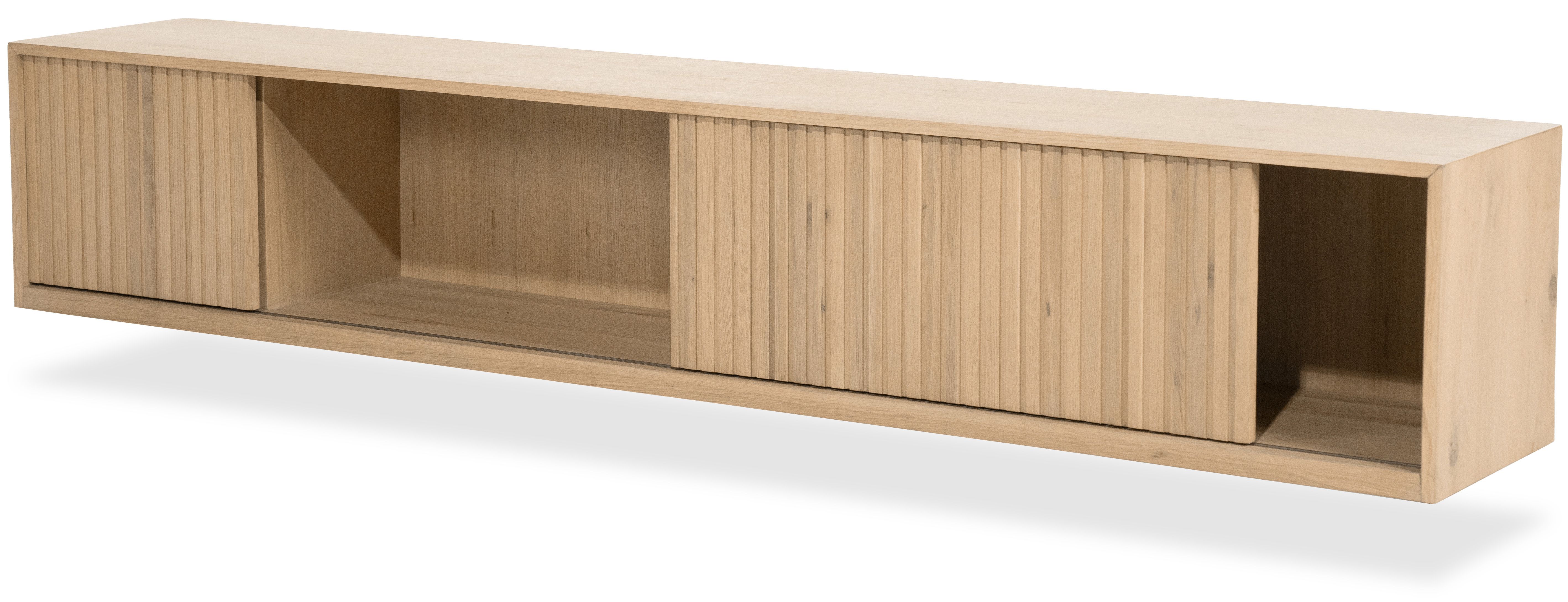 Hangend tv-meubel 96382 naturel Milo B240 x D42 x H43 cm