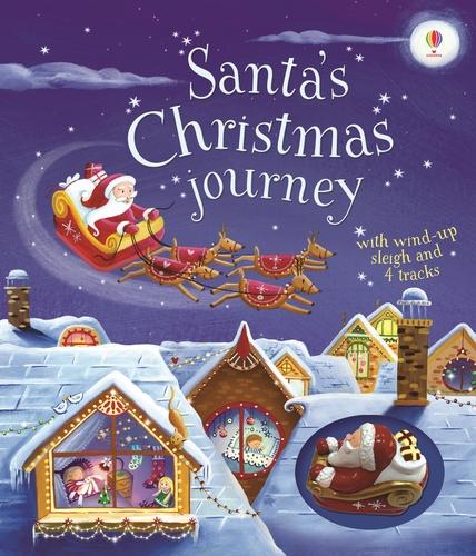 Santa's Christmas Journey with Wind-Up Sleigh - Wind-up (Board book)
