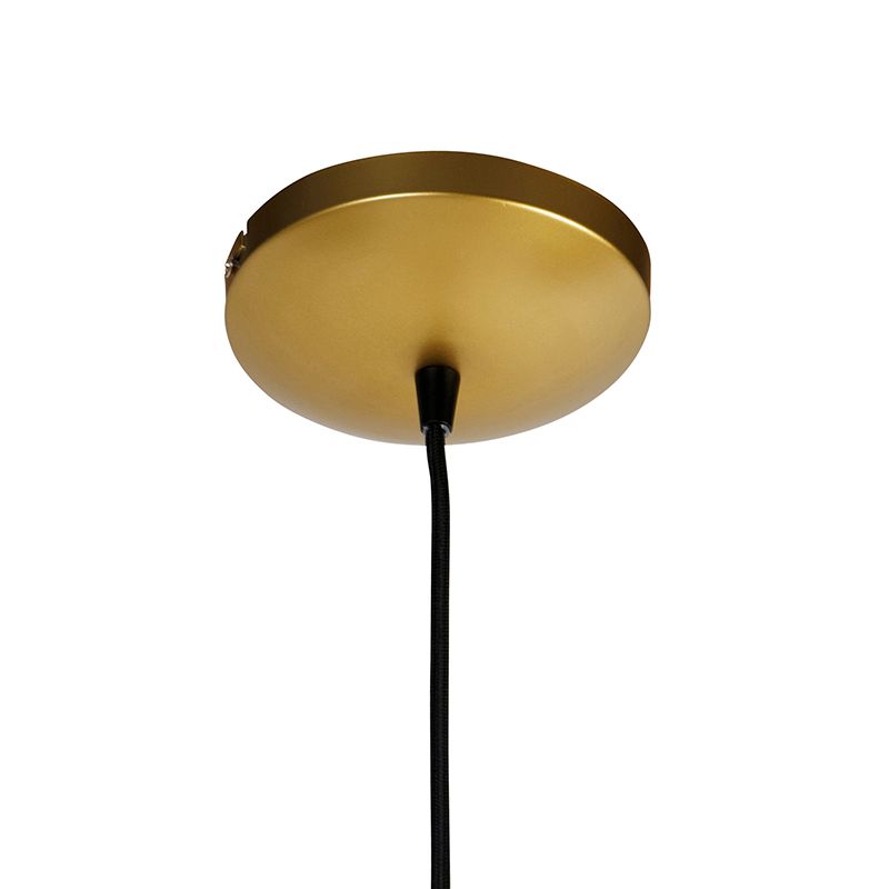 Design hanglamp goud met zwart 50 cm - Tess