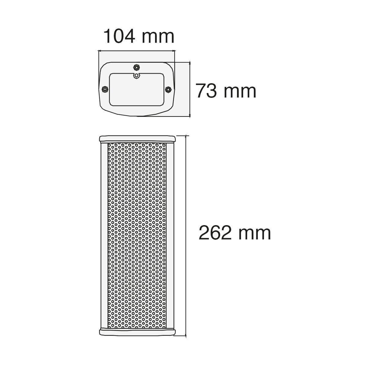 Audiophony CLS220 100V zuilluidspreker 2x 2.5 inch IP44 wit - 20 Watt