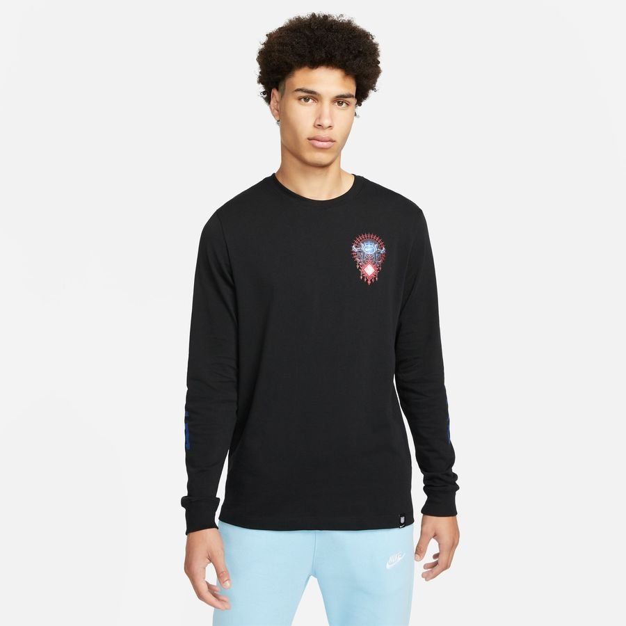 Angleterre T-Shirt Premium Manches Longues - Noir