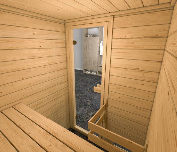 Weka Sauna Valida mit Glastür