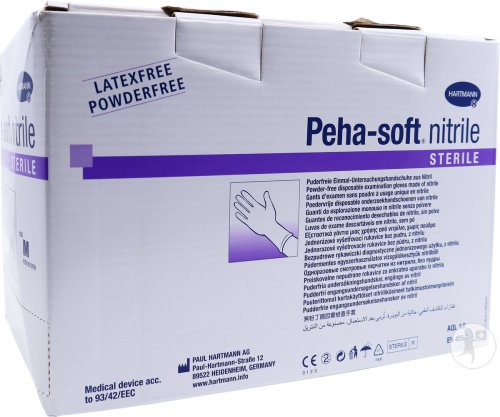 Hartmann Peha-Soft Nitrile Gants Stériles Non Poudrés M 50 Pièces (9422121)