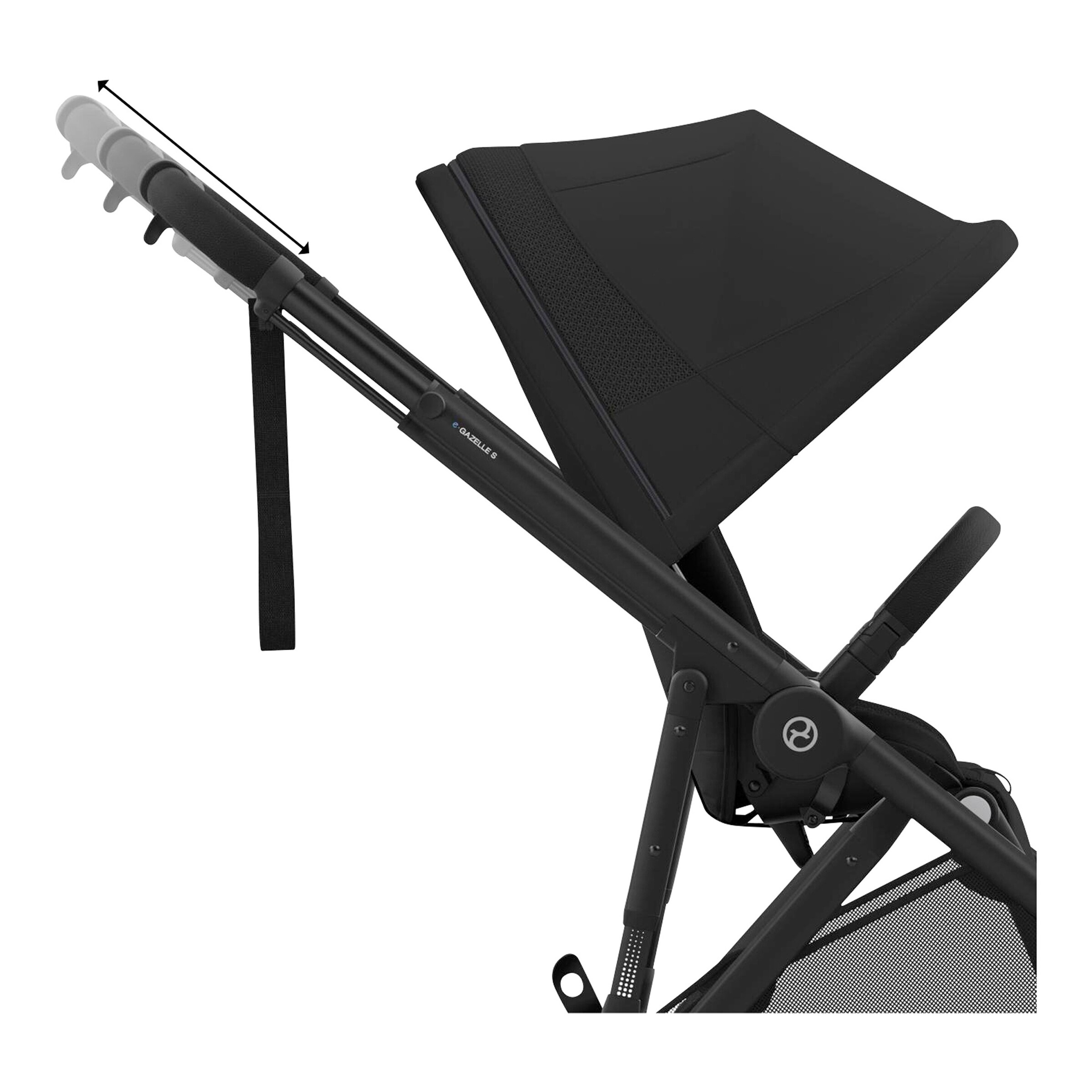 Cybex - GOLD Kinderwagen e-Gazelle moon black