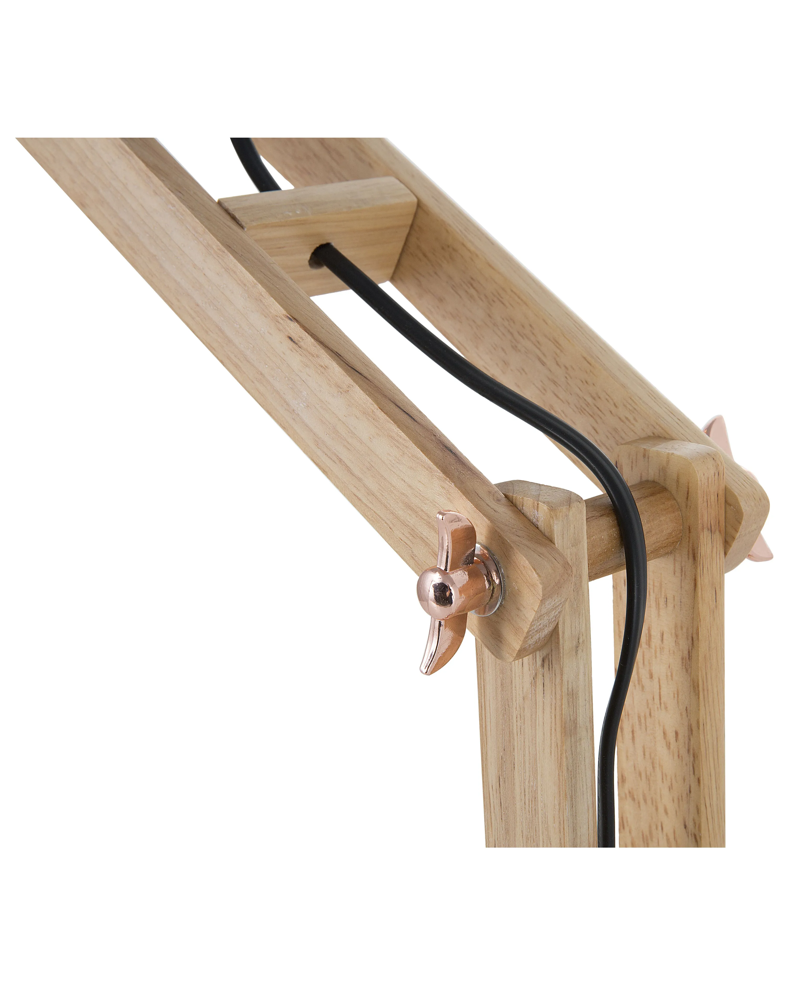 Bureaulamp SALADO verstelbaar Hout Koper