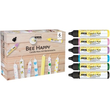 Candle Pen 'Bee Happy', set de 6