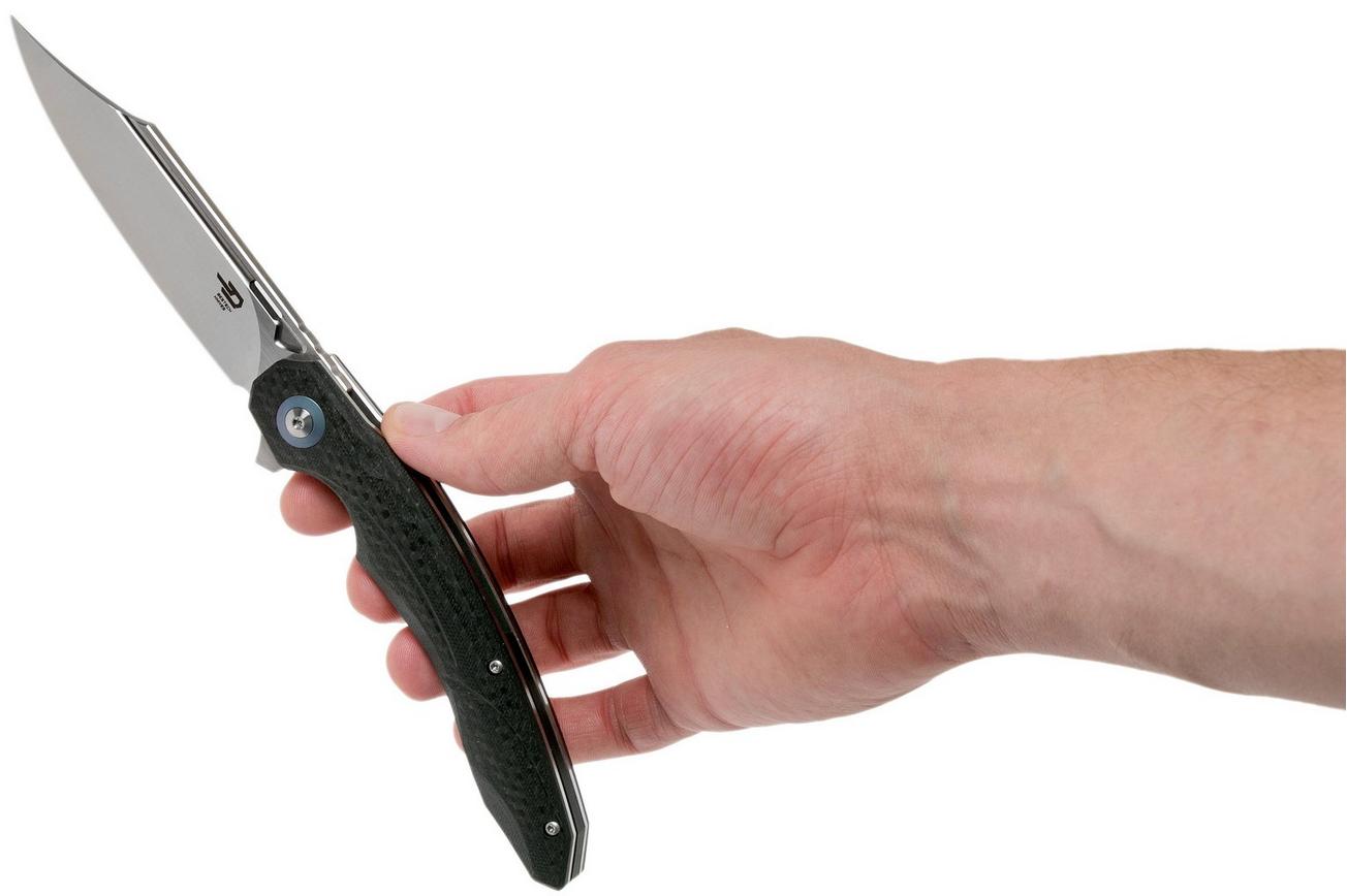 Bestech Fanga Black G10 & Carbonfiber BG18C zakmes