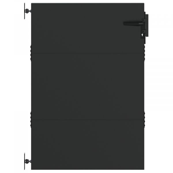 vidaXL Portão de Jardim Preto 105 X 125 cm Aço com Revestimento em Pó - 3044858095