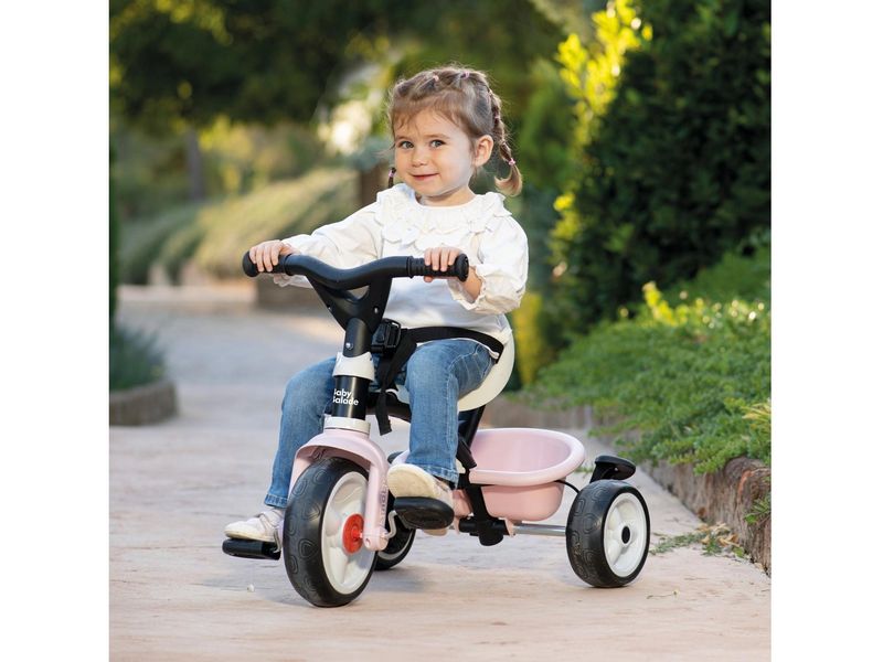 Smoby Dreirad Baby Balade Rosa Mitwachsendes Babyrad