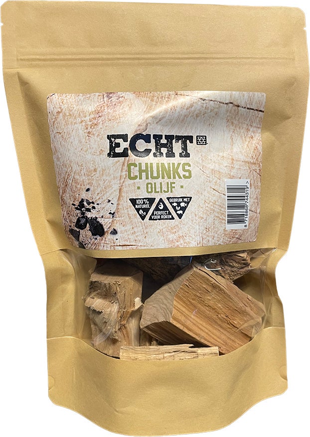 Echt rookchunks olijf 500 g