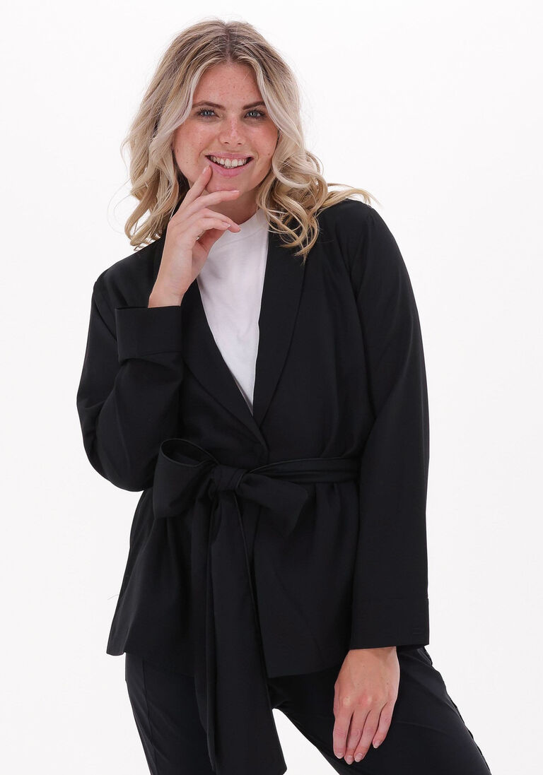 10DAYS zwarte 10days blazer belt wrap blazer