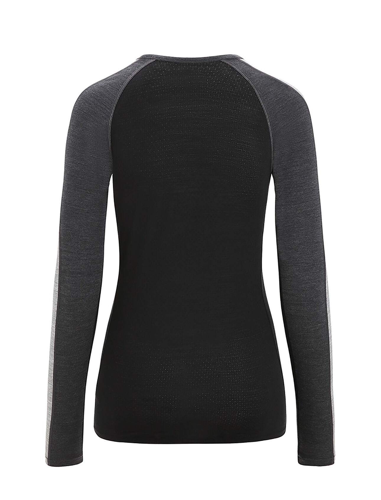 Merino 125 ZoneKnit LS Crewe Thermal Top Dame Jet Heather/Black