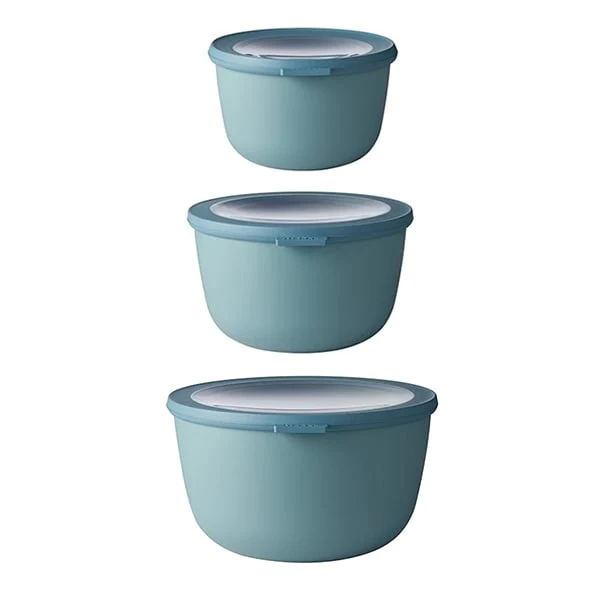 Set de 3 bols hauts Cirqula Nordic Green 1000ml, 2000ml et 3000ml Mepa
