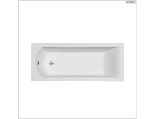 OTITEC - Baignoire rectangulaire - 140 x 70 cm - avec tablier noir ra...