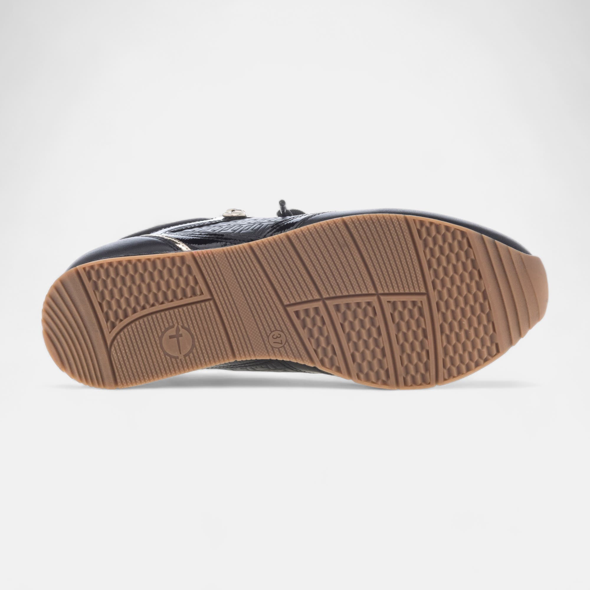Baskets basses Femme noir vernis