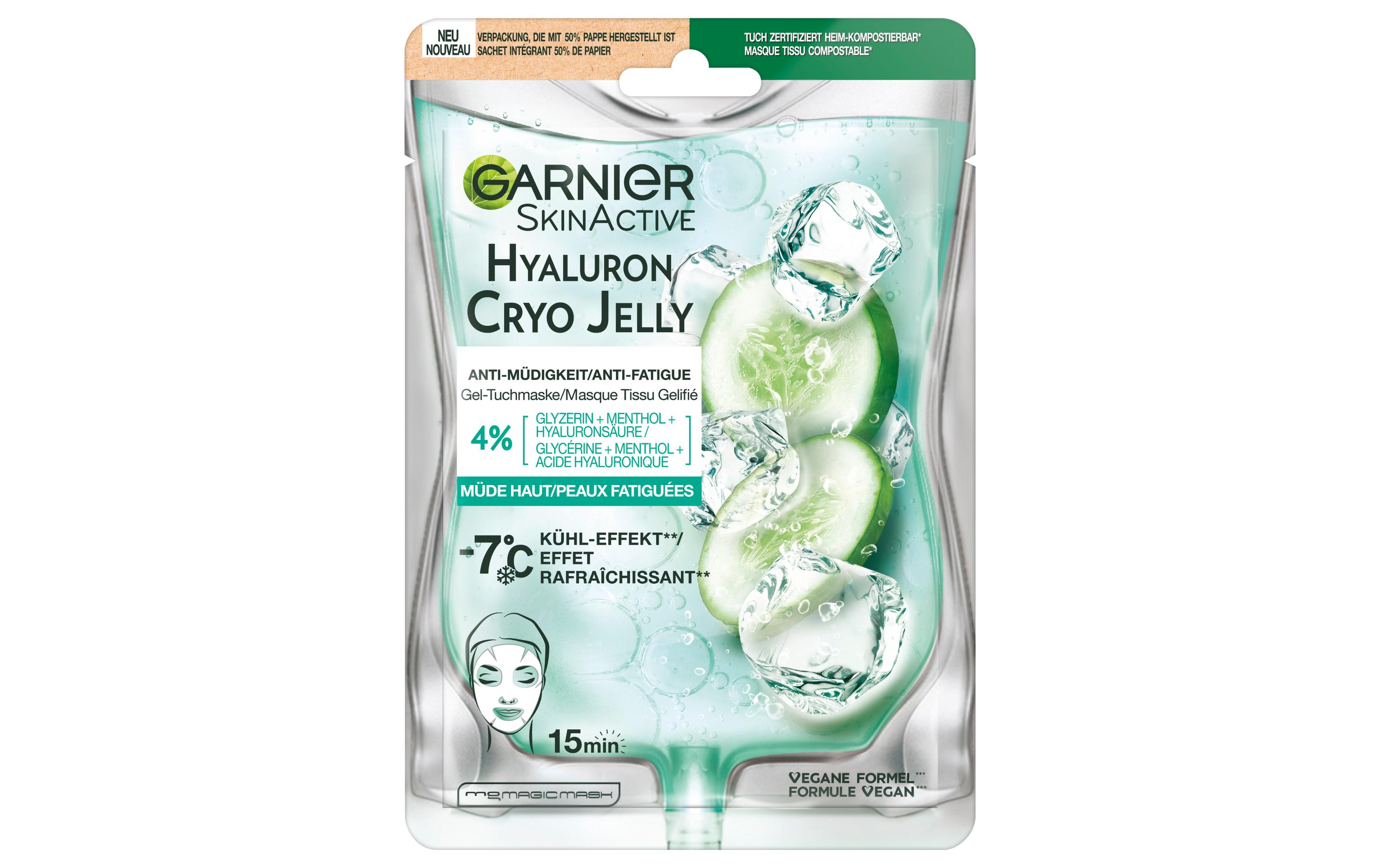 Gesichtsmaske Cryo Jelly Face 1 StückKühlende Tuchmaske gegen Müdigkeitsanzeichen