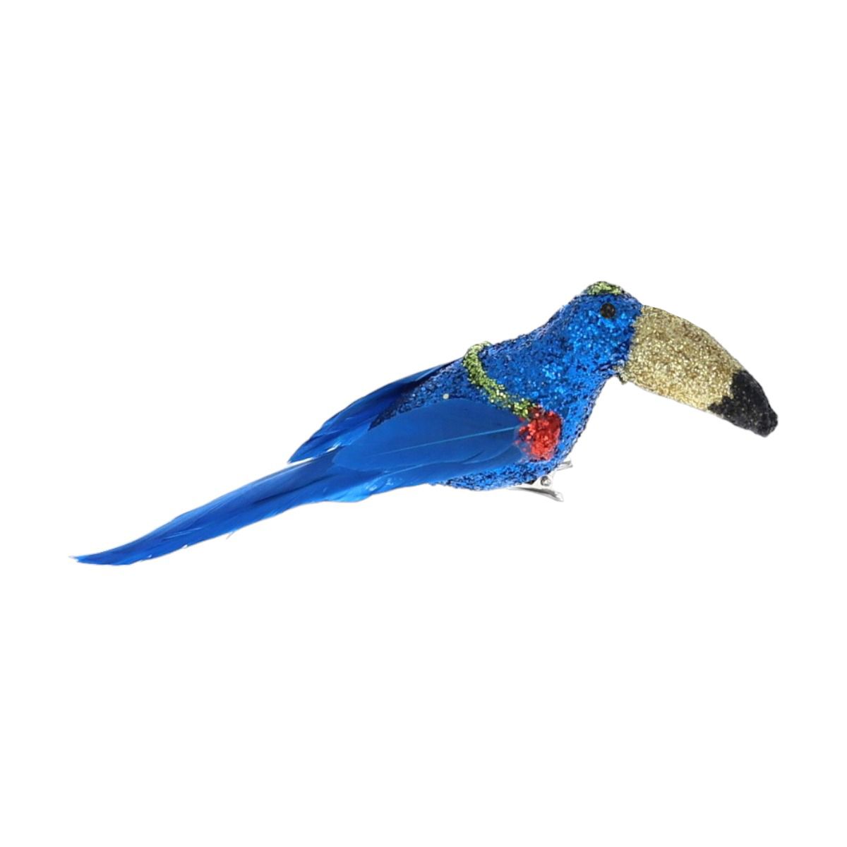 Oiseau à clipser toucan bleu Atelier jasmin
