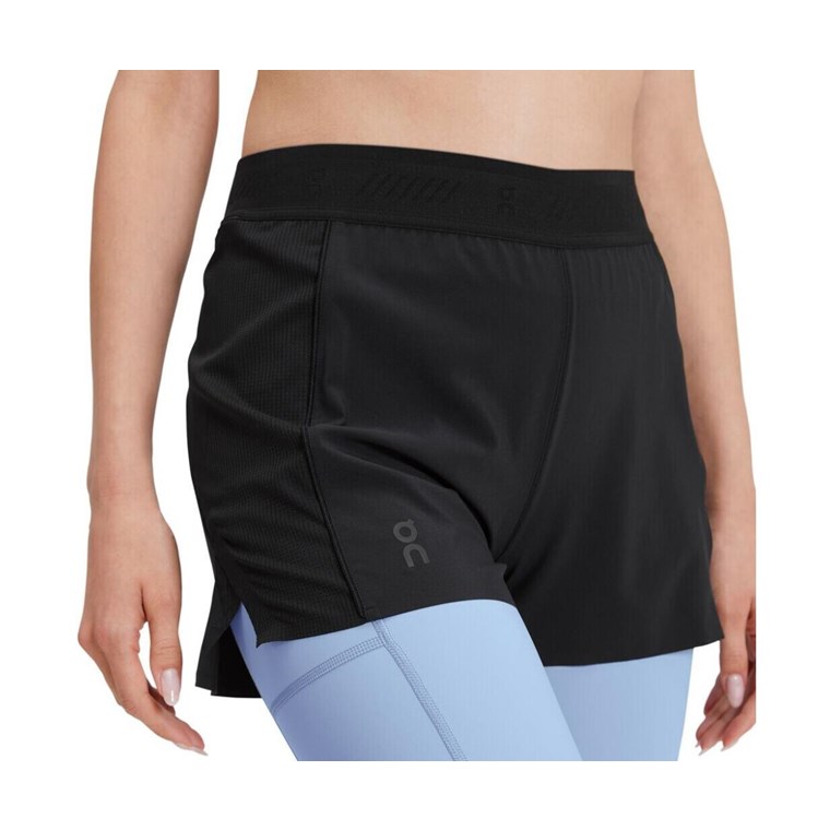 On Active Shorts Women Black/Stratosphere