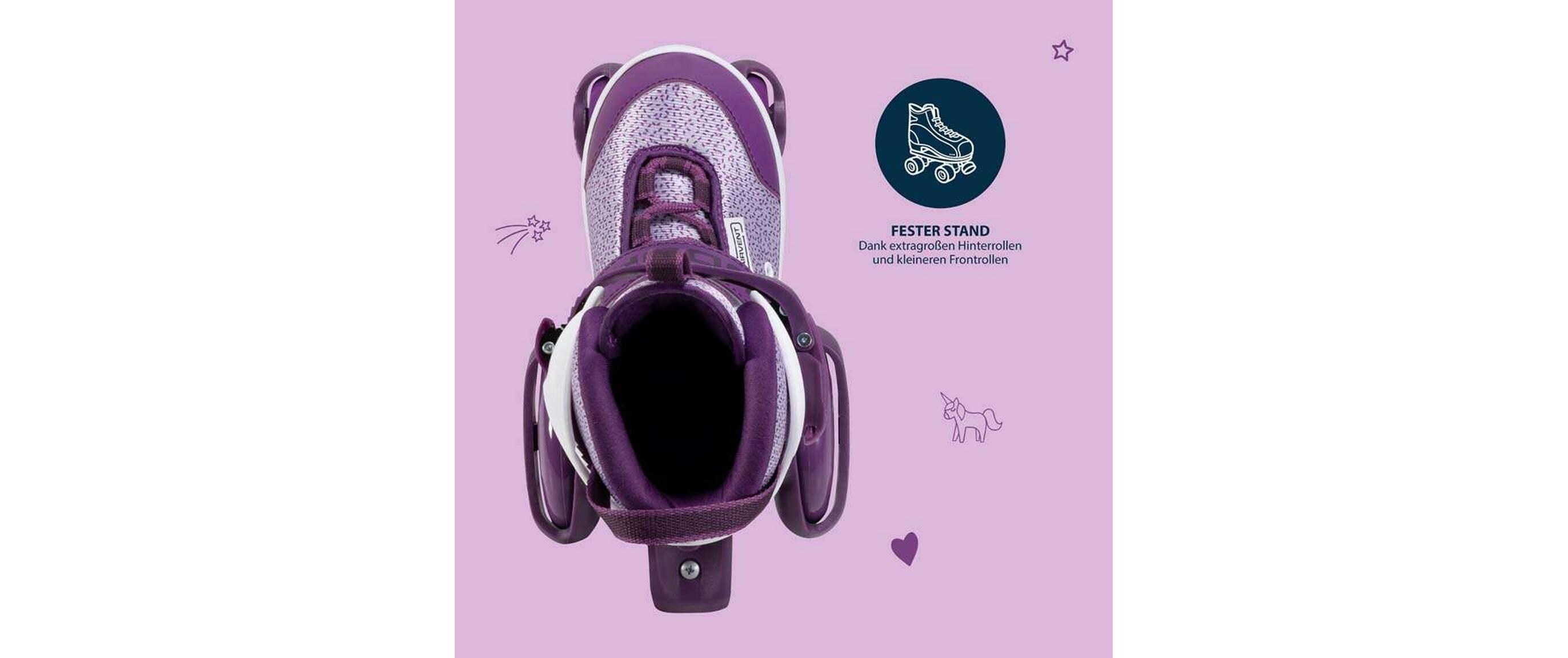 Inline-Skates My First Quad Lila, 26-29Rollschuhe für Kinder