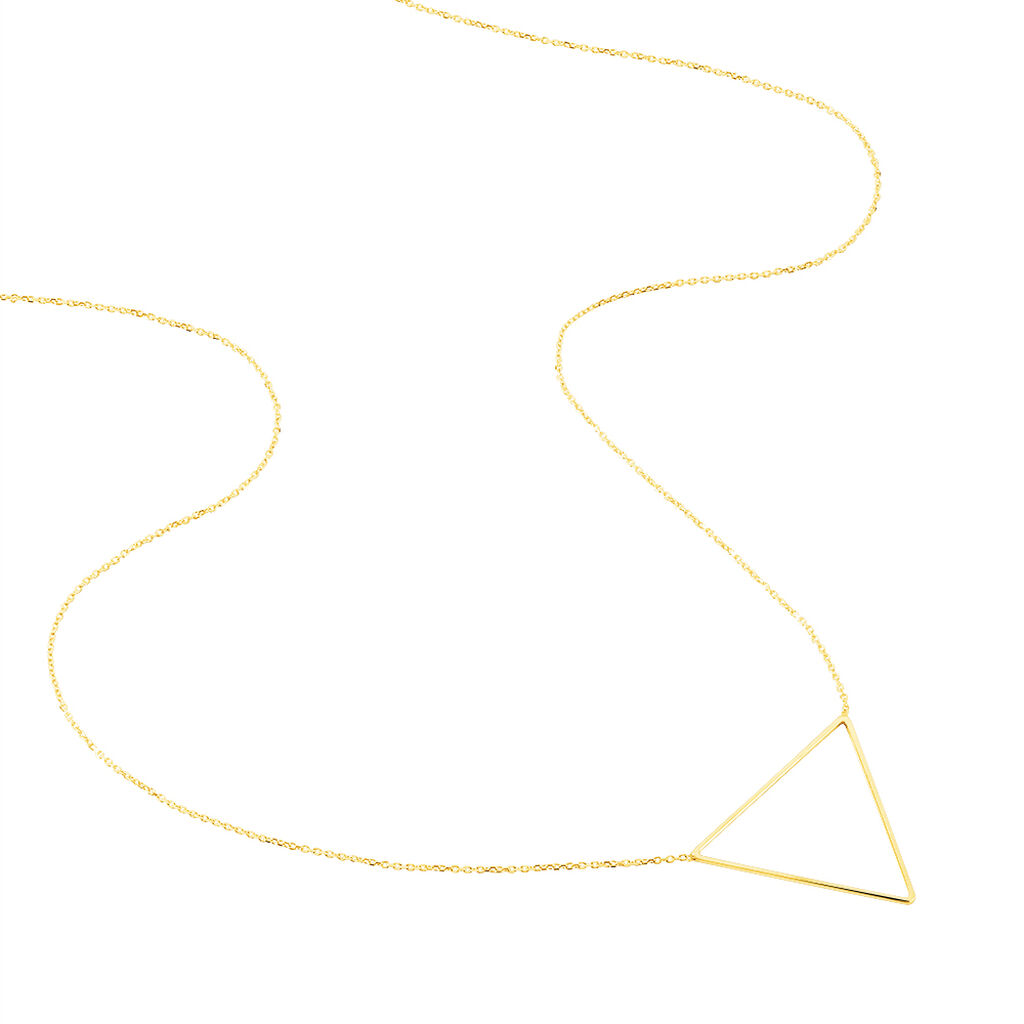 Collier Triangle Or Jaune