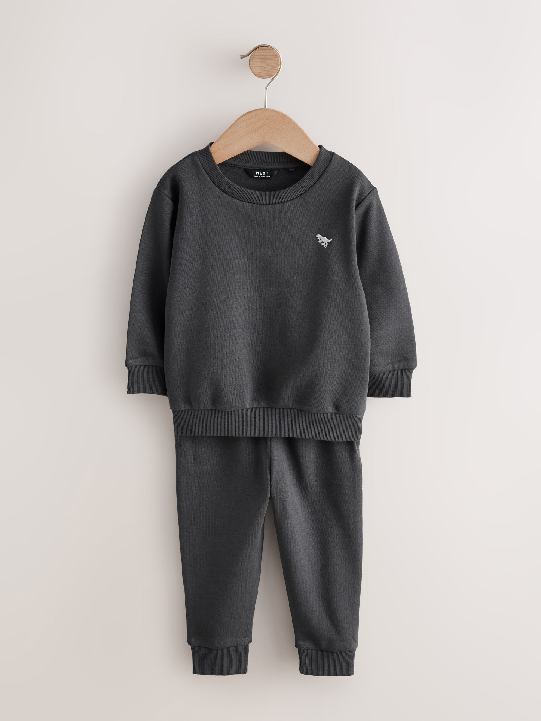 Antracietgrijs/enzymblauw/stopverf - Set van 3 sweatshirts en joggingbroeken (3mnd-7jr)