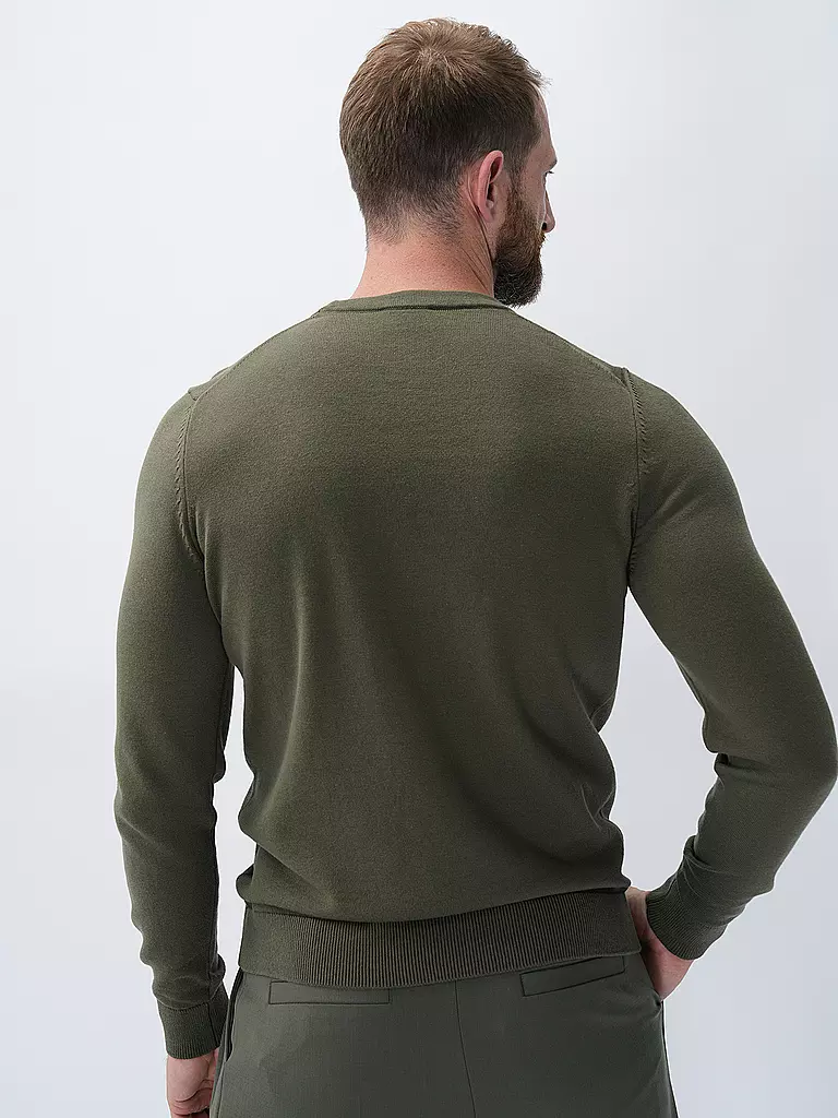 HUGO Pullover SAN CASSIUS olive