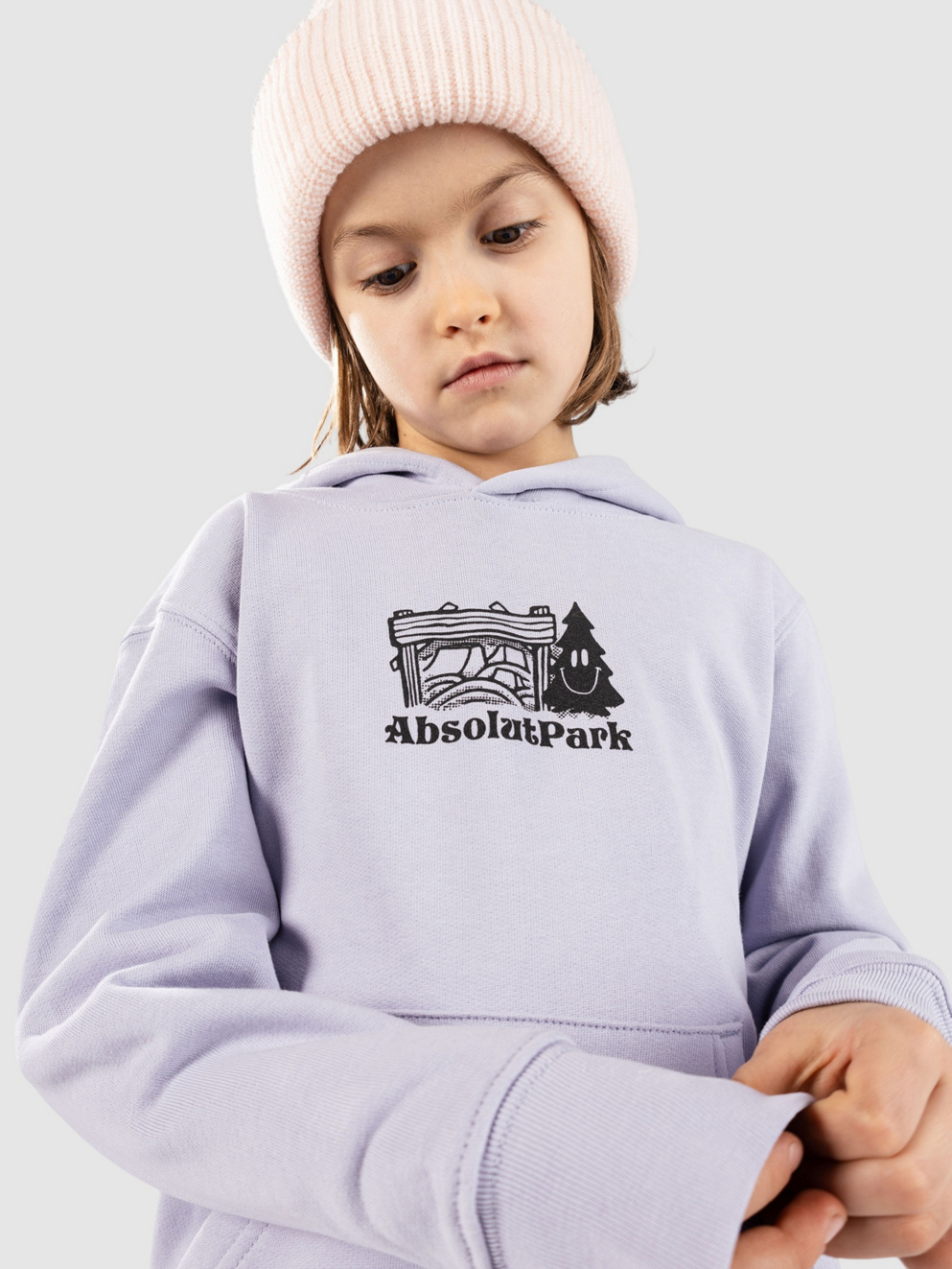Absolut Park Happy Tree Kids Hoodie lavender