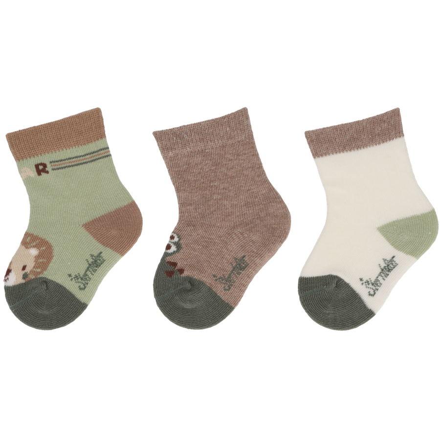 Sterntaler Baby-Socken 3er-Pack Löwe blassgrün